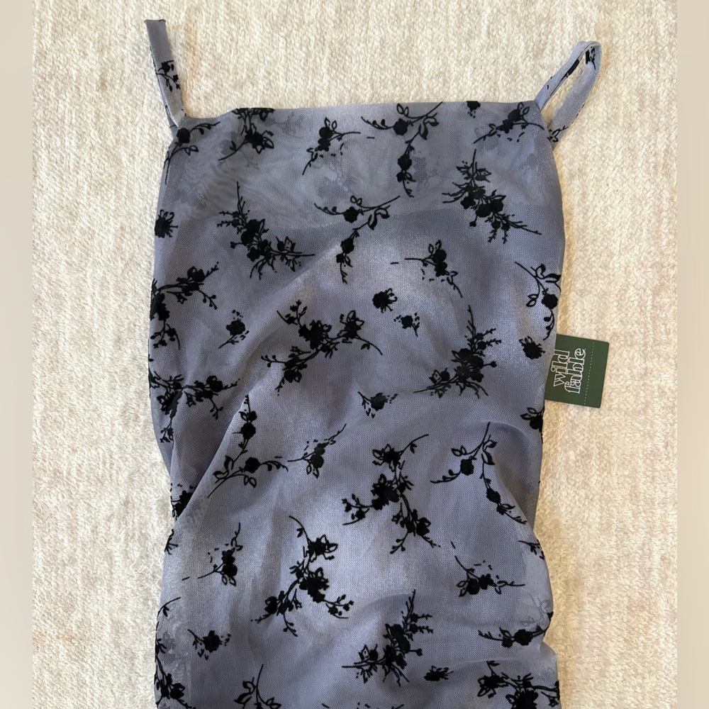 Wild Fable Dress with Black Velour Floral